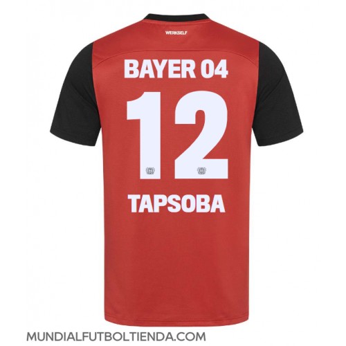 Camiseta Bayer Leverkusen Edmond Tapsoba #12 Primera Equipación Replica 2024-25 mangas cortas